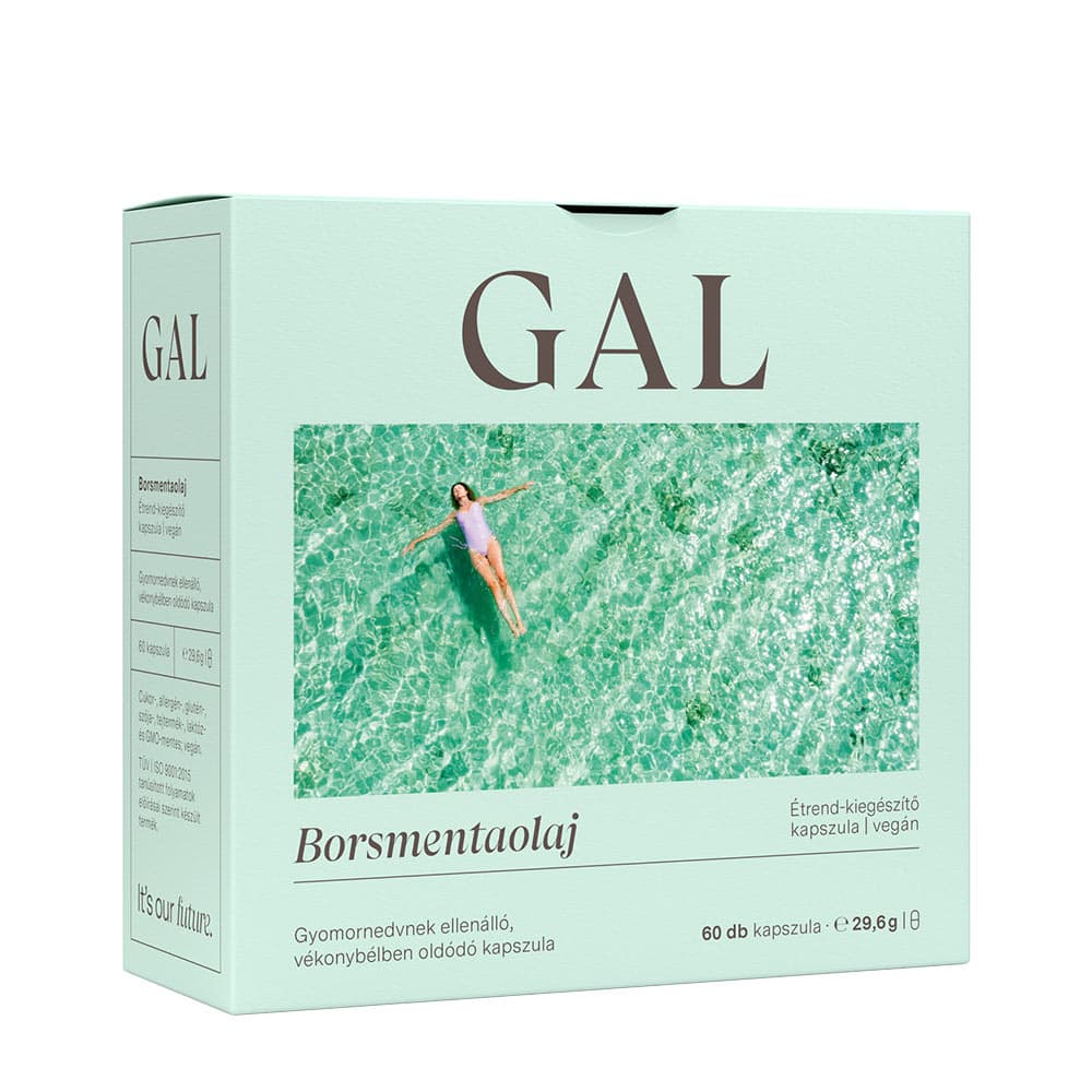 GAL Peppermint Oil 100mg - 60 kapslar – GAL förpackning