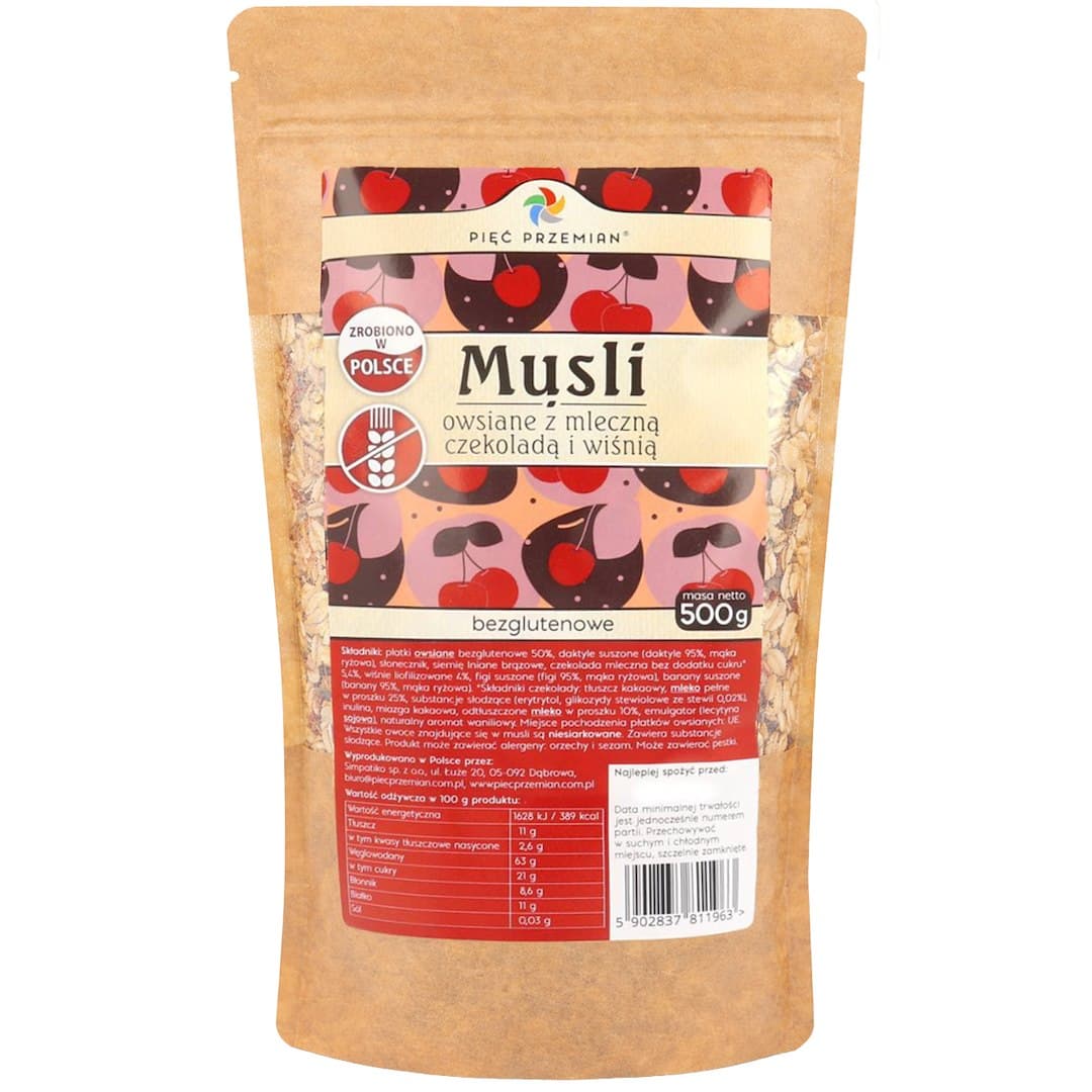 Pięć Przemian - Oat Muesli – Pięć Przemian opakowanie