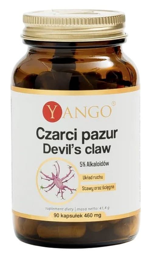 Yango Devil's Claw - 370 mg, 90 gélules végétariennes – Yango packaging