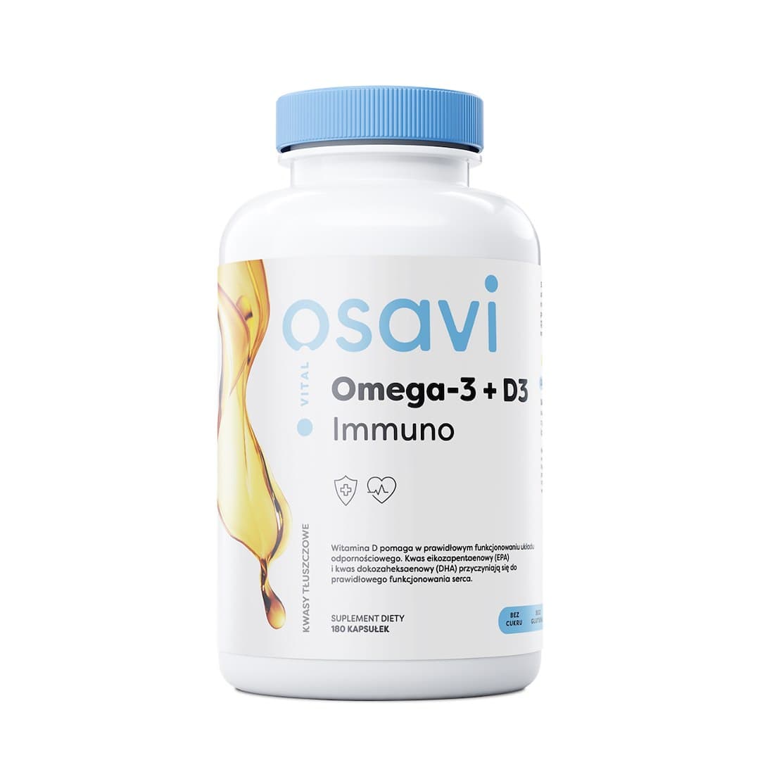 Osavi Omega-3 + D3 Immuno - 180 kapslar