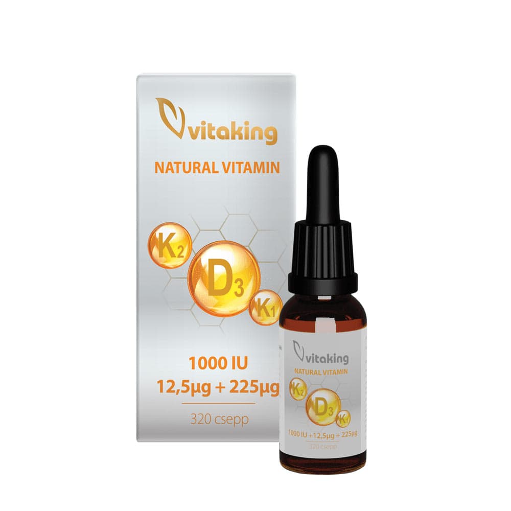 Vitaking Vitamin D3+K2+K1 Droppar 10ml