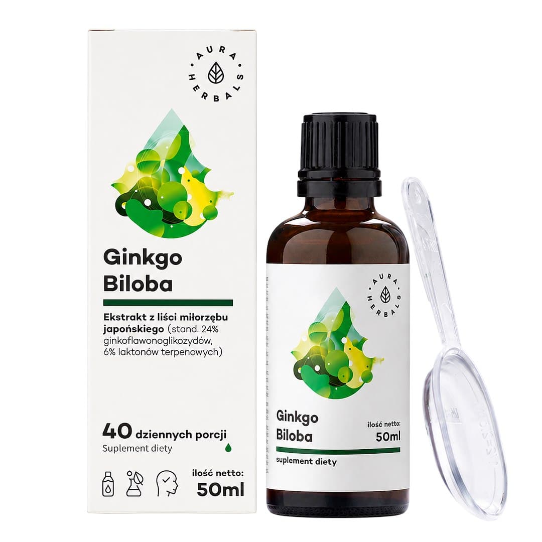 Aura Herbals Ginkgo Biloba Extract - 40 Days - 50ml