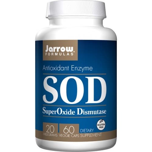 Jarrow Formulas SOD (SuperOxide Dismutase) 20 mg 60 capsules – Jarrow Formulas packaging