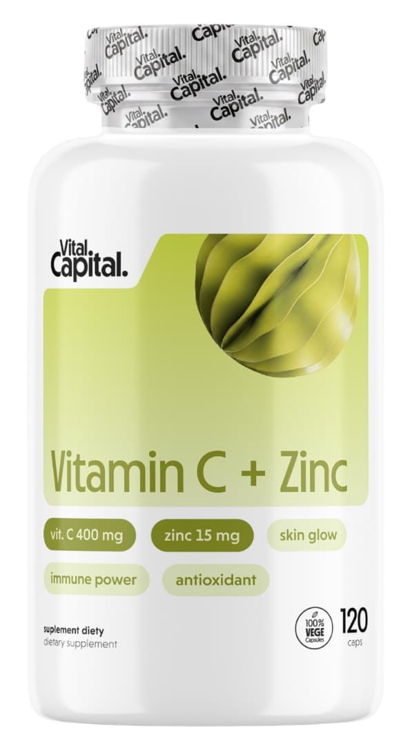 Vital Capital - Vitamina C + Zinco 60 capsule – Vital Capital confezione