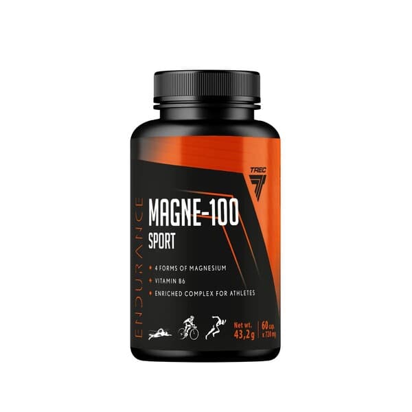 Trec - Magne-100 Sport - 60 kapsułek – Trec opakowanie