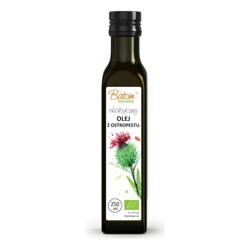 Batom Olej Z Ostropestu Plamistego Tłoczony Na Zimno BIO 250 ml | Bio Planet – Batom packaging