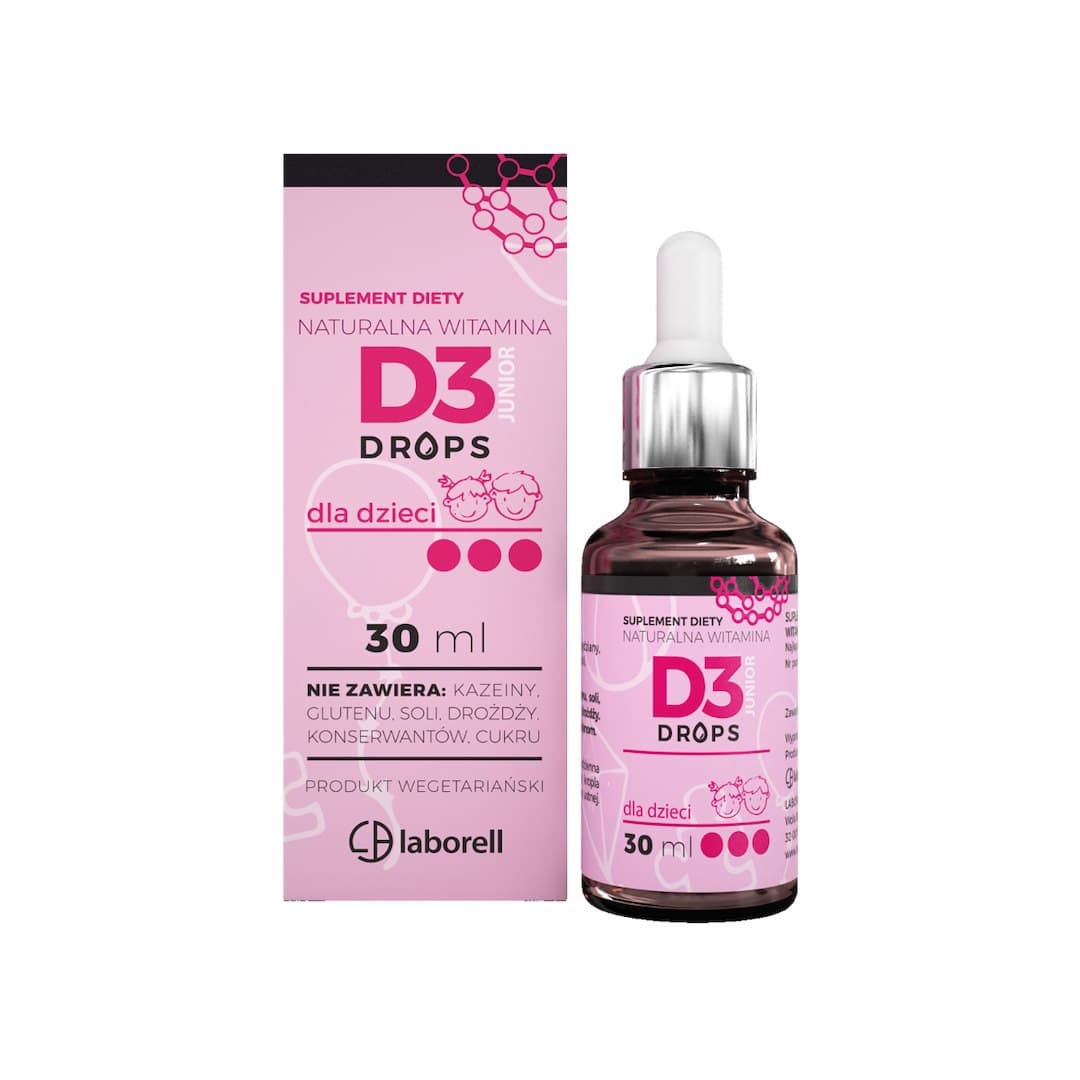 Laborell Vitamin D3 drops for children 30 ml – Laborell packaging