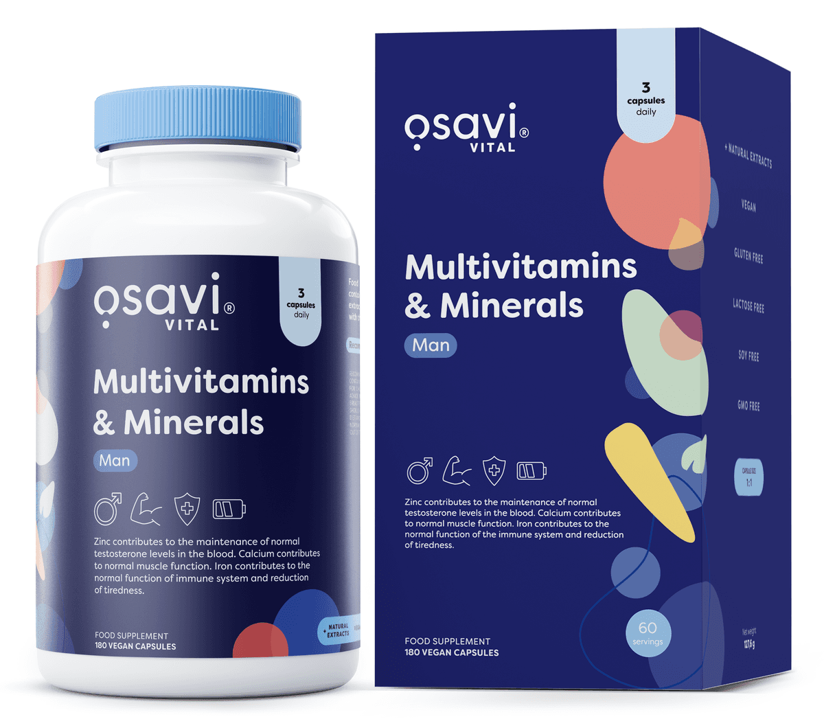 Osavi - Multivitamínicos & Minerais Homem – Osavi embalagem