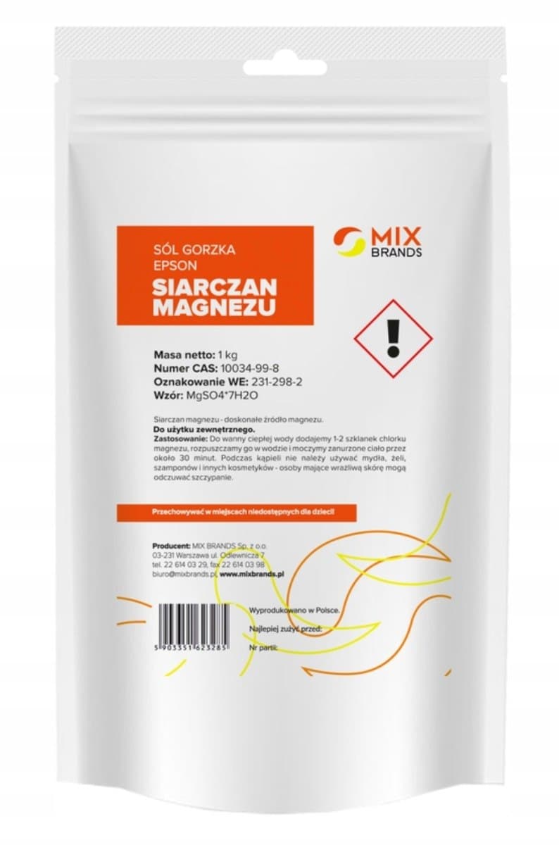 Big Nature Solfato di magnesio - Sale amaro Epsom 1kg