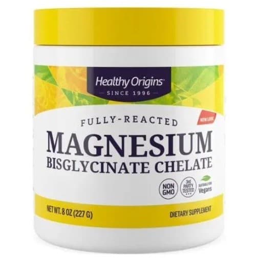 Healthy Origins - Chelato di Magnesio Bisglicinato completamente reattivo – Healthy Origins packaging
