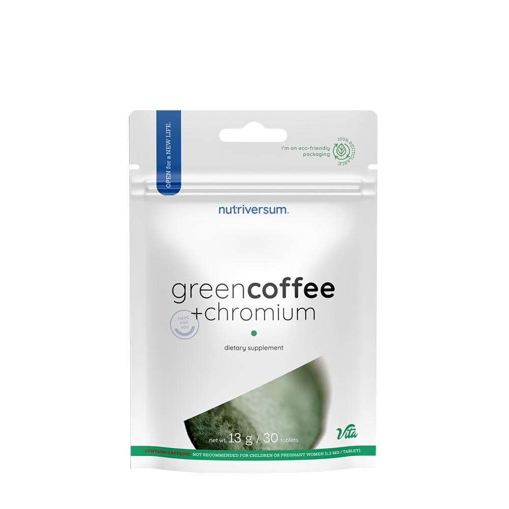 Nutriversum Green Coffee + Chromium – 30 Tabletten – Nutriversum Verpackung