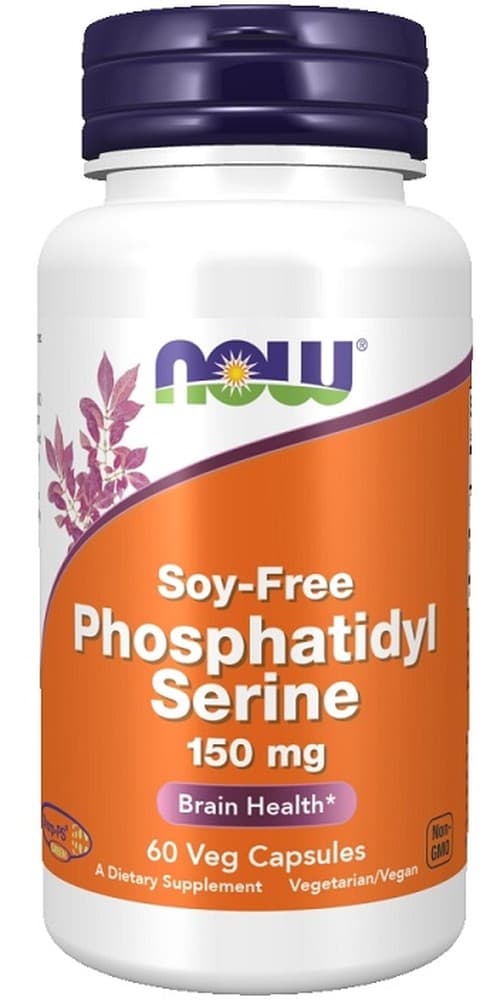 NOW Foods Phosphatidyl Serine 150mg Soy Free - 60 vegetabiliska kapslar