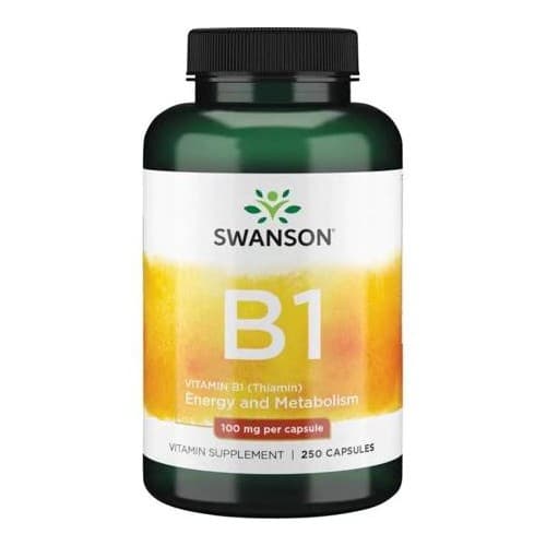 Swanson Witamina B-1 100 mg - 250 kapsułek – Swanson packaging