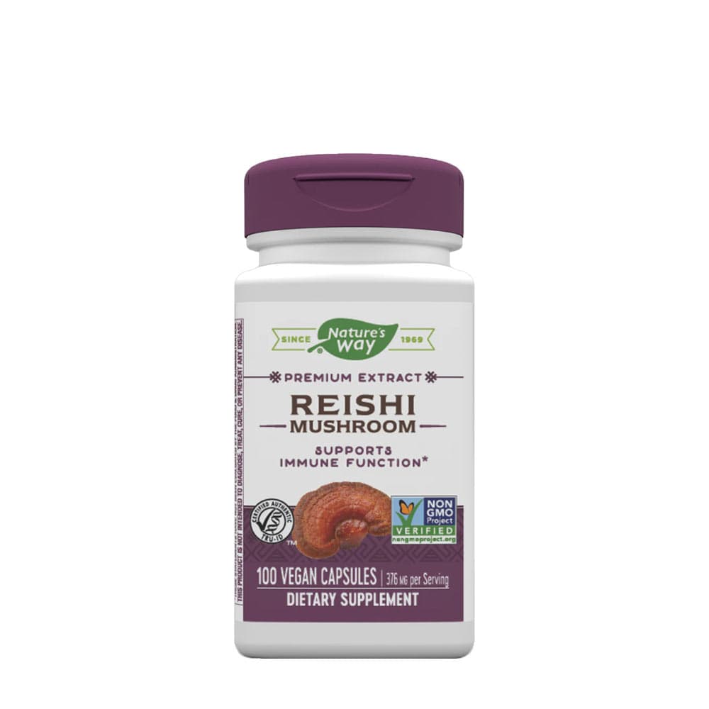 Nature's Way Reishi Mushroom 100 Vcaps – Nature's Way förpackning