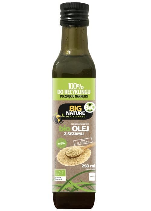 Big Nature - Organic Cold-Pressed Sesame Oil 250ml – Big Nature packaging