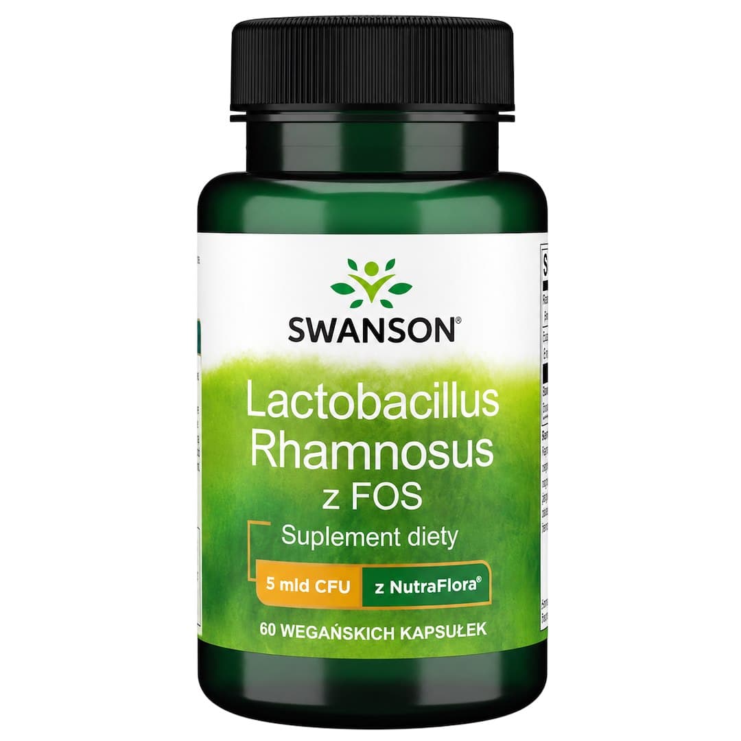 Swanson - Lactobacillus Rhamnosus With Fos - 60 Veggie Draps – Swanson förpackning