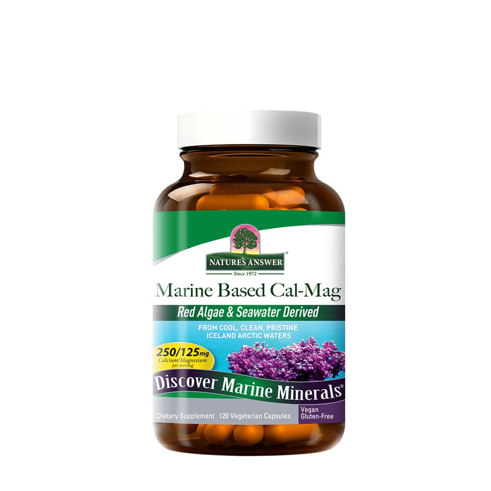 Nature's Answer Marine Based Calcium Magnesium - 120 Veg Capsules – Nature's Answer confezione