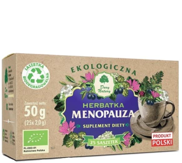 Dary Natury Menopause Tea – chá de ervas natural para menopausa