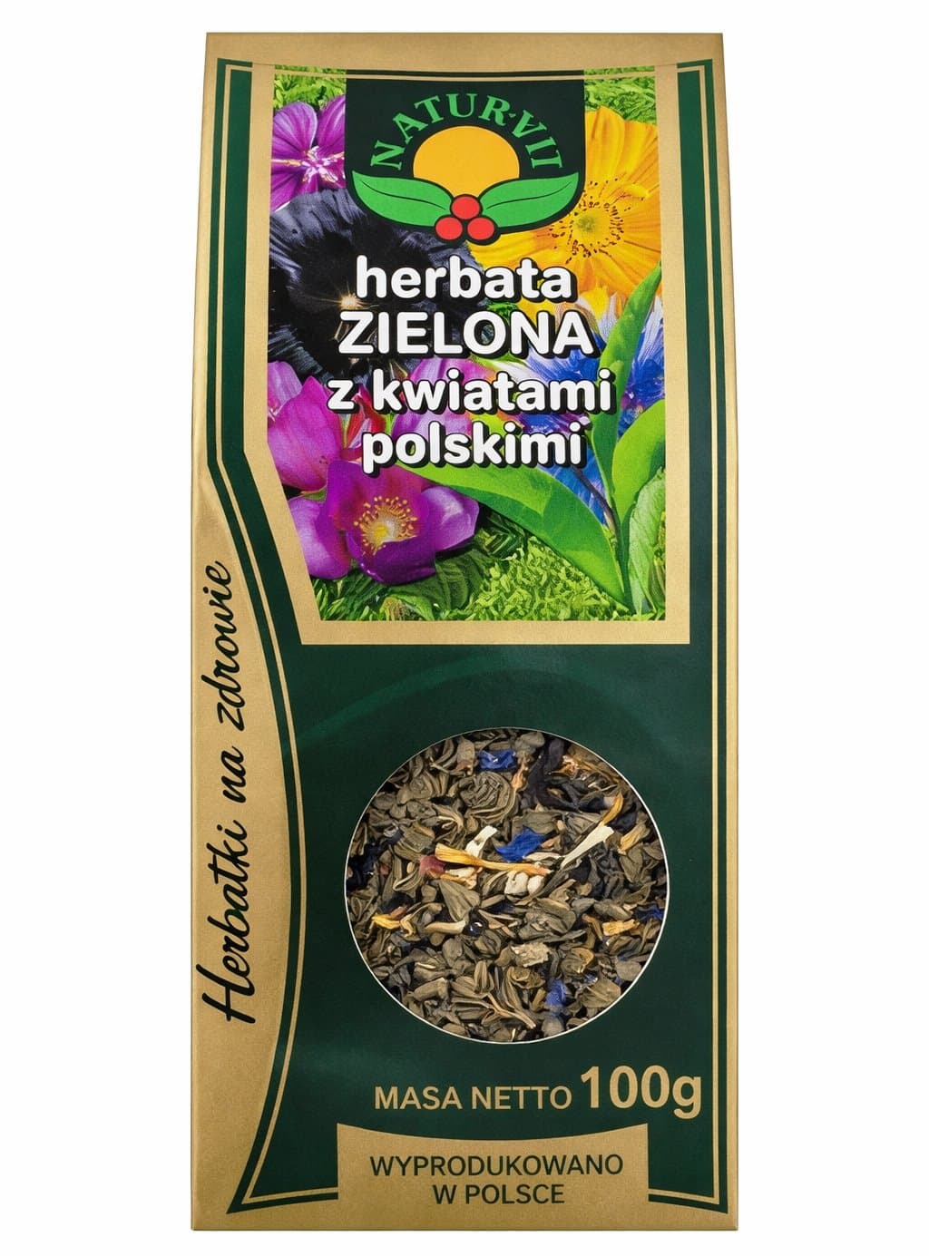 Natura-Wita - Green Tea With Polish Flowers - 100g – Natura-Wita Verpackung