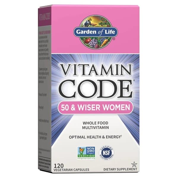 Garden Of Life - Vitamin Code 50 & Wiser Women – Garden Of Life packaging