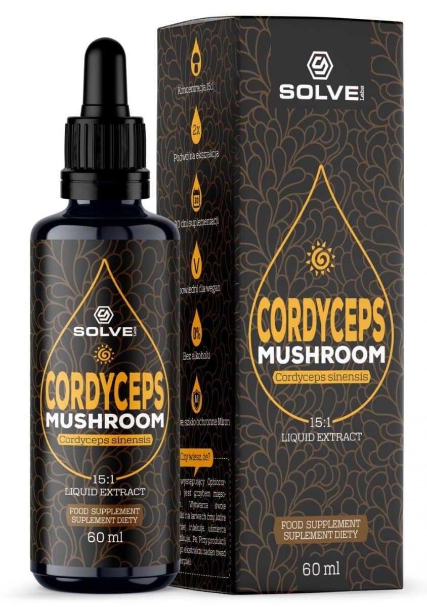 SolveLabs Cordyceps (Cordyceps sinensis) 60 ml – SolveLabs opakowanie