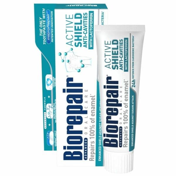 Biorepair Advanced Active Shield tandpasta 75 ml | CitiPharm – Biorepair emballage