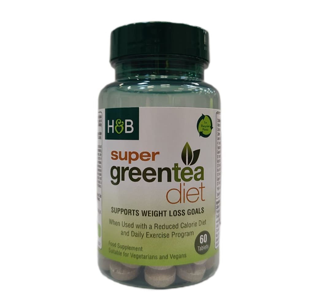 Holland & Barrett - Super Green Tea Diet - 60 Tabletten – Holland & Barrett Verpackung