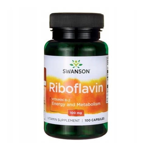 Swanson Ryboflawina witamina B-2 100 mg - 100 kapsułek – Swanson packaging