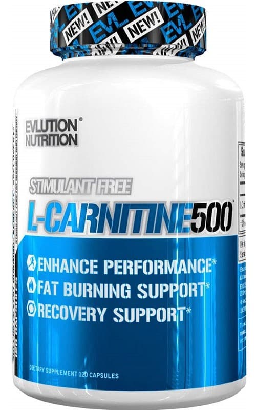 EVLution Nutrition L-Carnitine 500 - 120 capsules – EVLution Nutrition packaging