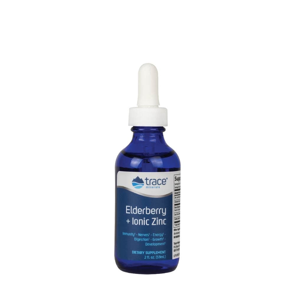 Trace Minerals - Ionic Zinc + Elderberry - 59ml – Trace Minerals förpackning