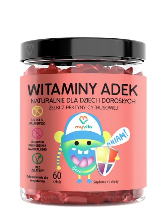 MyVita - Witaminy Adek Gummis mit Citruspektin - 60 Stück – MyVita packaging