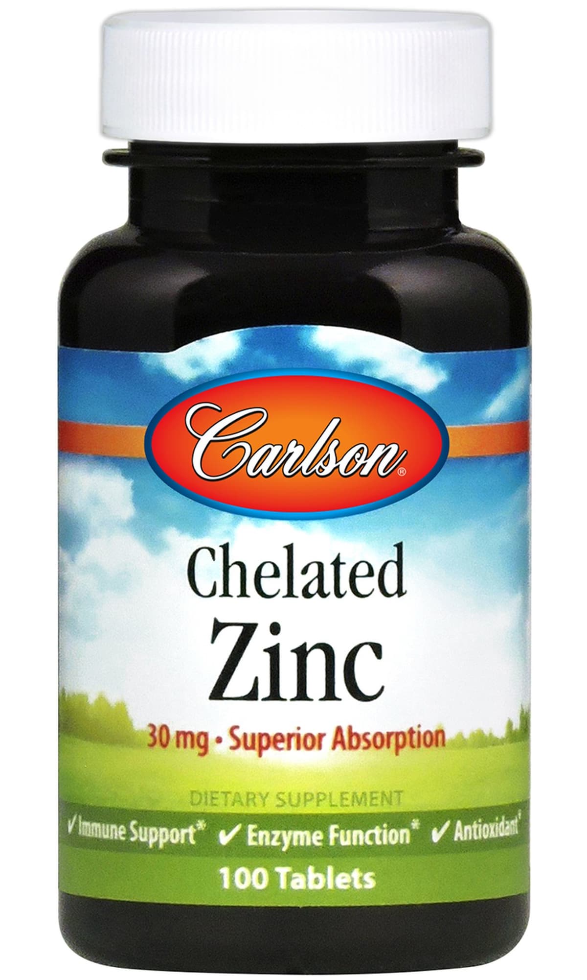 Carlson Labs - Chelated Zinc 30mg - 100 Tablets