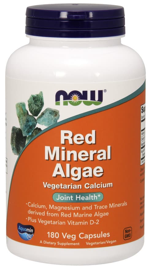 NOW Foods - Red Mineral Algae - 180 Vcaps – NOW Foods empaque