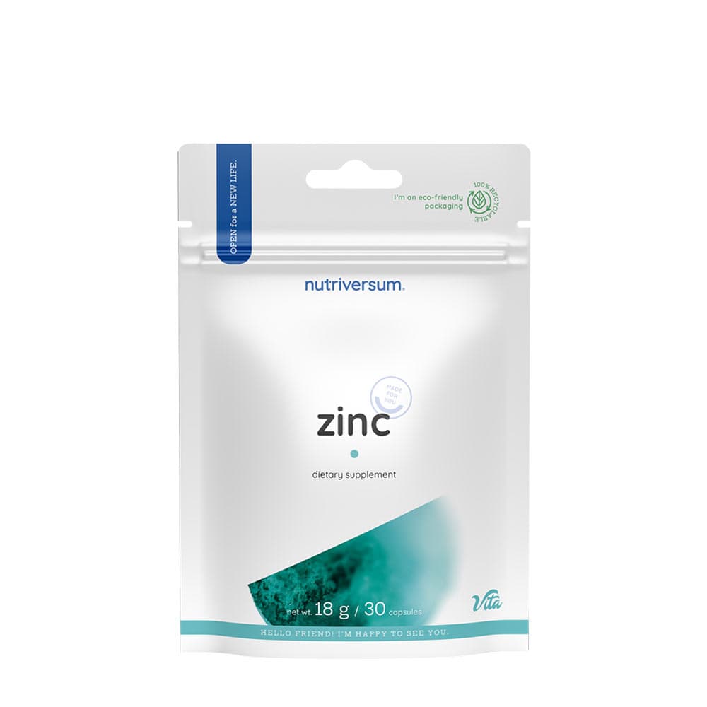 Nutriversum - Zinc - 30 Caps – Nutriversum förpackning
