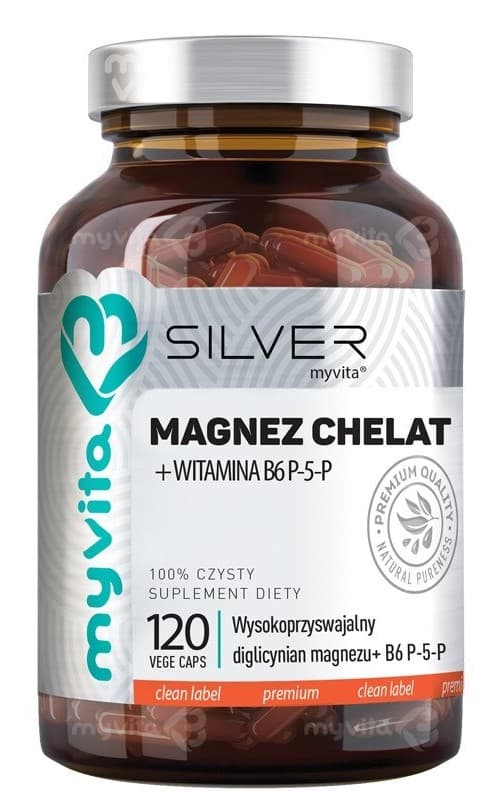 Myvita Silver - Magnez Chelat + Witamina B6 P-5-P