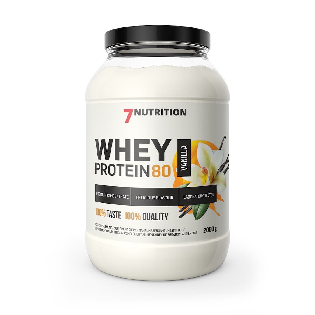 7Nutrition Whey Protein 80 2 kg sabor vainilla – 7 Nutrition empaque