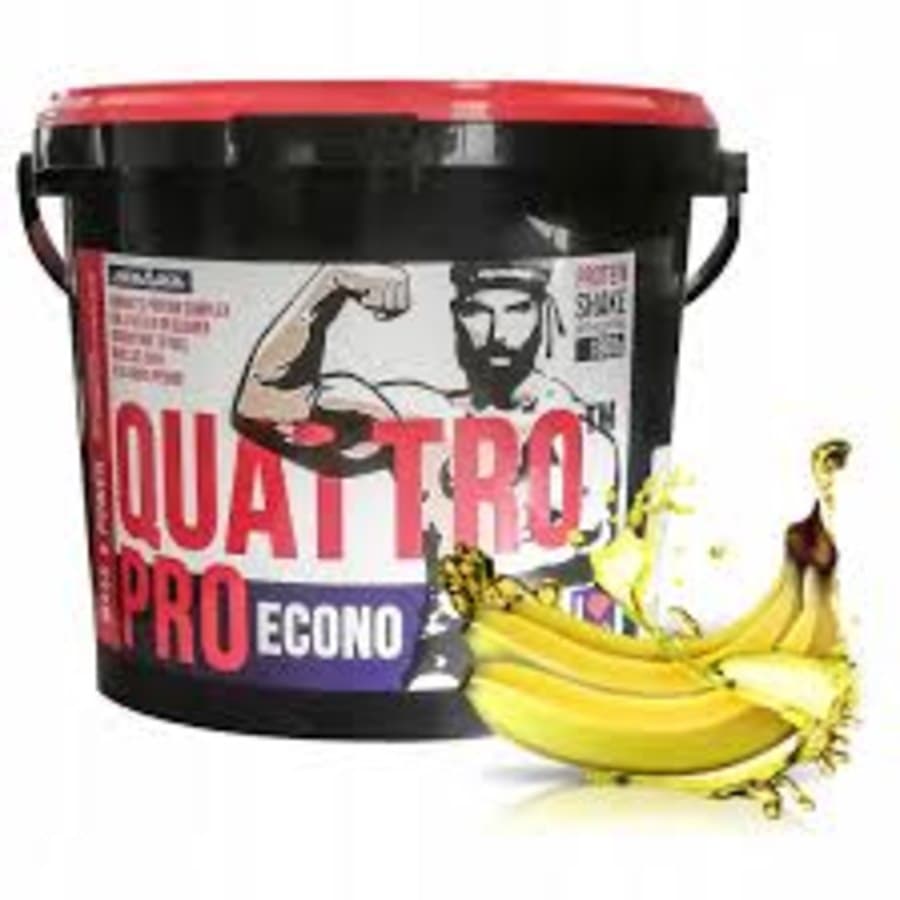 Megabol Quattro PRO 1800 g Polvo de proteína de plátano – Megabol empaque