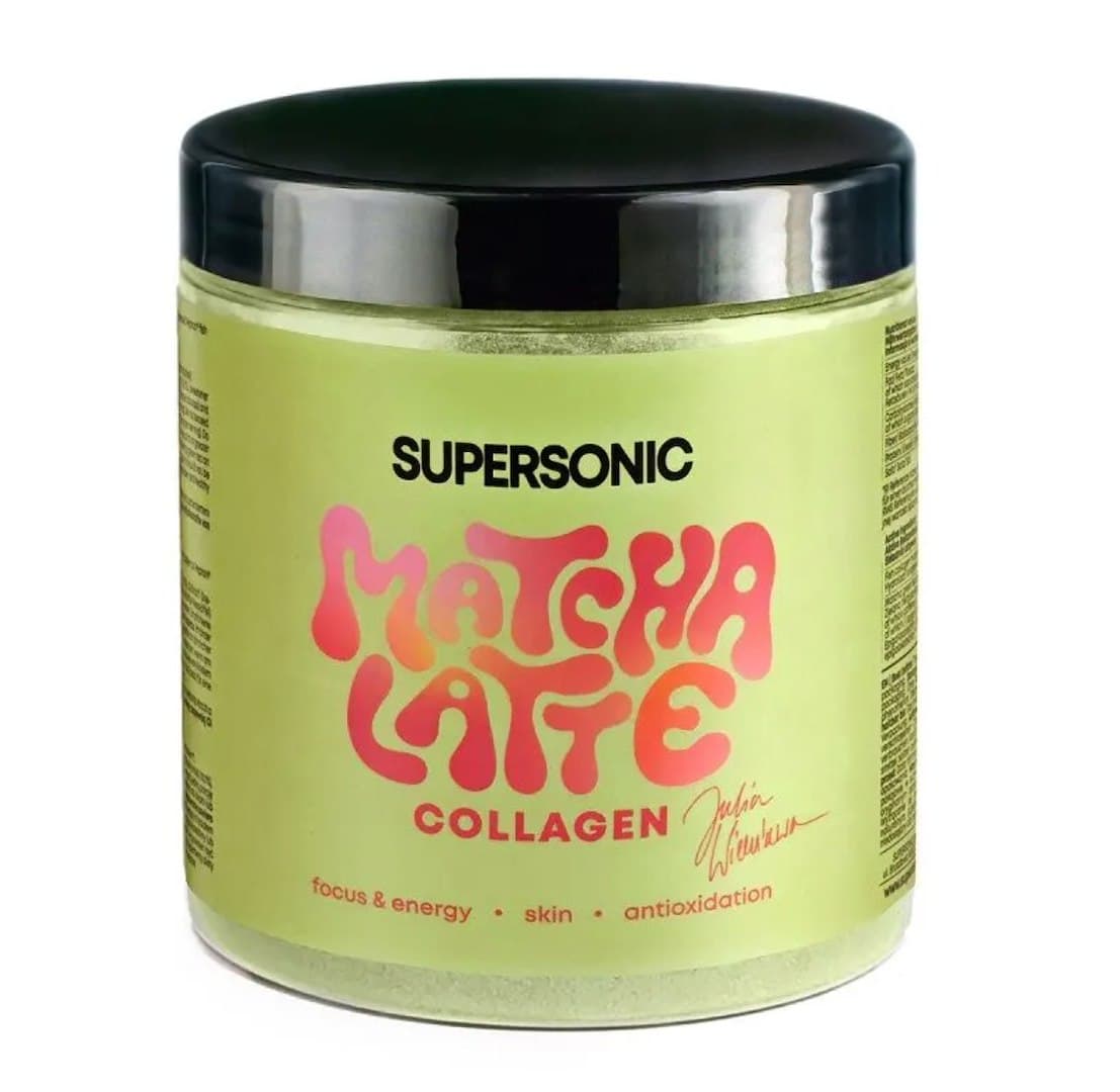 SUPERSONIC Matcha Latte Collagène 280 g – SUPERSONIC emballage