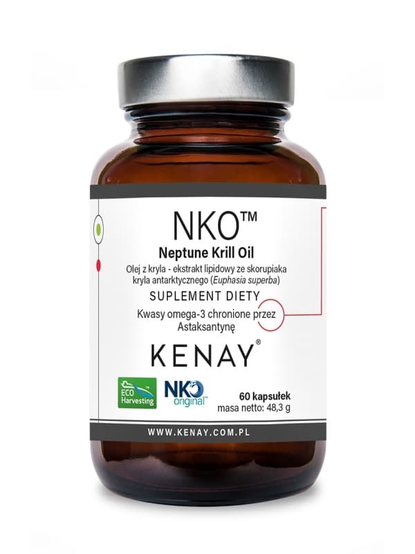Kenay - Neptune krillolja - 60 kapslar – förpackning
