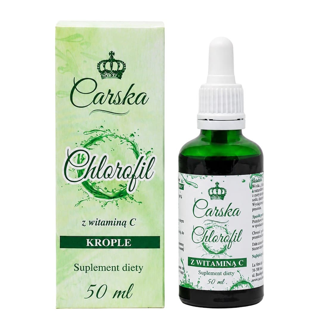 Carska - Gotas de clorofilo de morera blanca con vitamina C 50ml – Carska empaque
