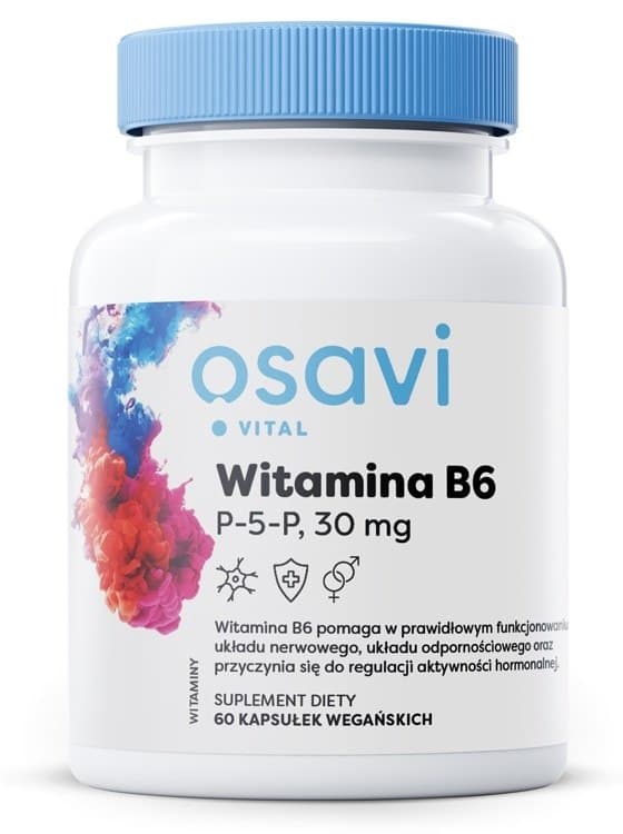Osavi - Vitamin B6, P-5P 30mg - 60 Vcaps – Osavi packaging