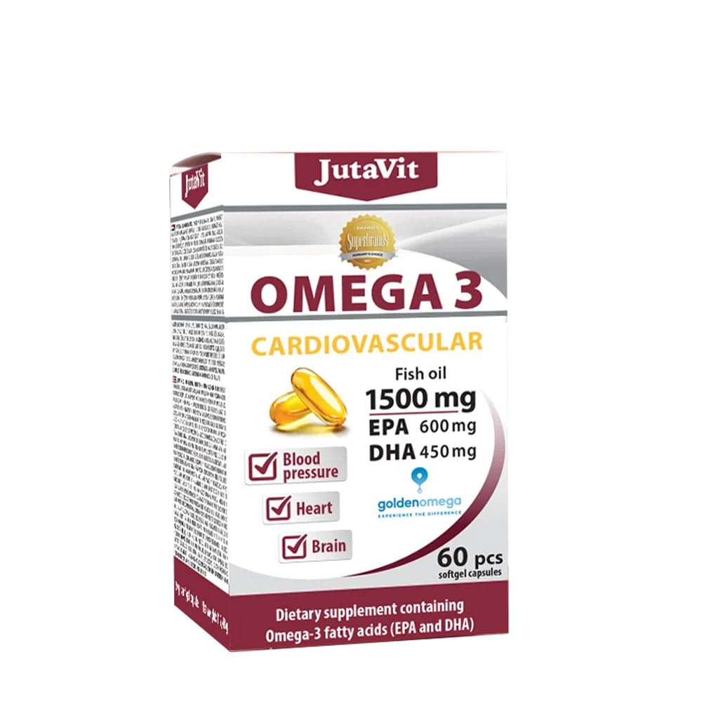 Jutavit Omega 3 Cardiovascular - cápsulas 1500mg – Jutavit empaque