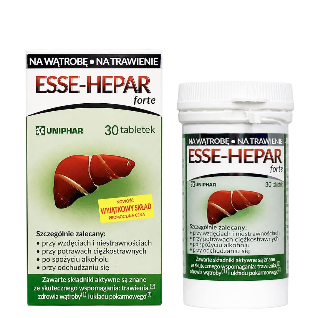 UNIPHAR - Esse-Hepar Forte kapsler 60 stk – UNIPHAR emballage