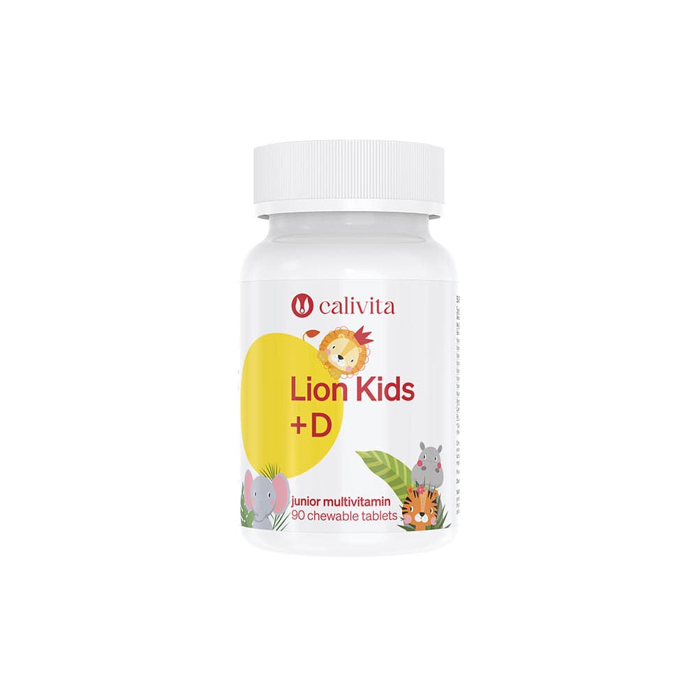 CaliVita Lion Kids +D - 90 comprimés à mâcher – CaliVita emballage