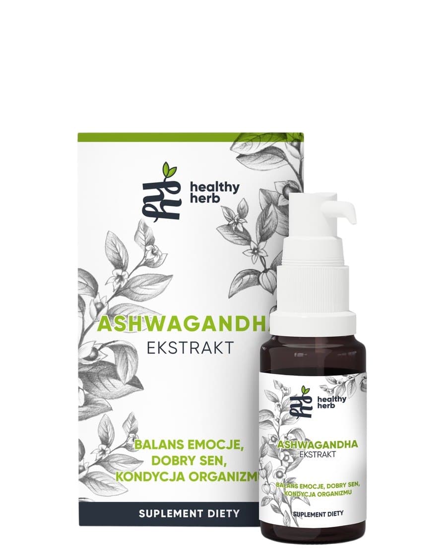 Healthy Herb - Ashwagandha Extract 60 Kapseln – Healthy Herb Verpackung