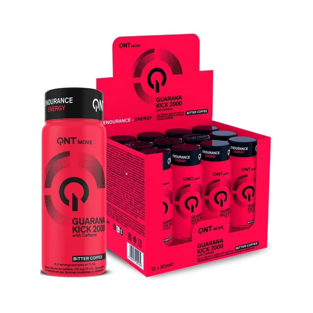 Qnt - Guarana Kick Shot 2000mg - Bitter Coffee 12X80ml – QNT empaque