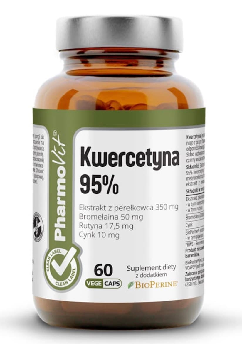 Pharmovit Kwercetyna 95% 60 vegane Kapseln – Pharmovit Verpackung