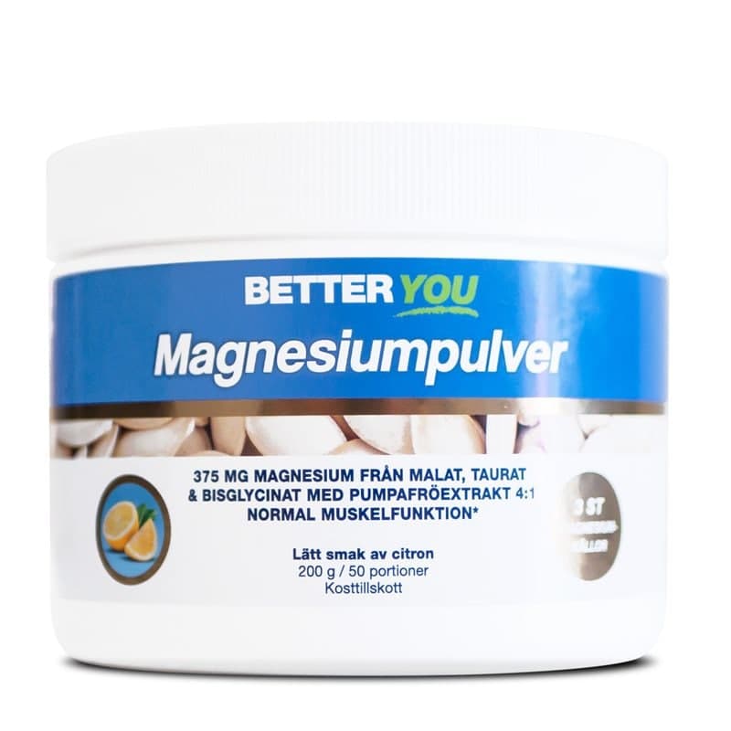 Pó de Magnésio Limão 200g | Better You – Better You embalagem