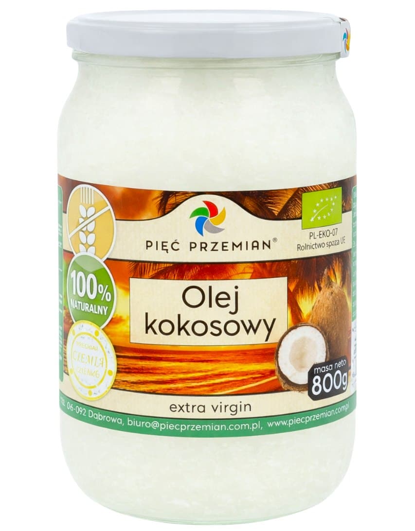 Pięć Przemian - Organic Coconut Oil Extra Virgin – Pięć Przemian packaging