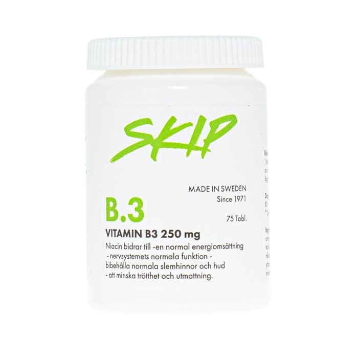 Vitamin B.3 250mg 75 comprimidos | Skip Nutrition – Skip embalagem